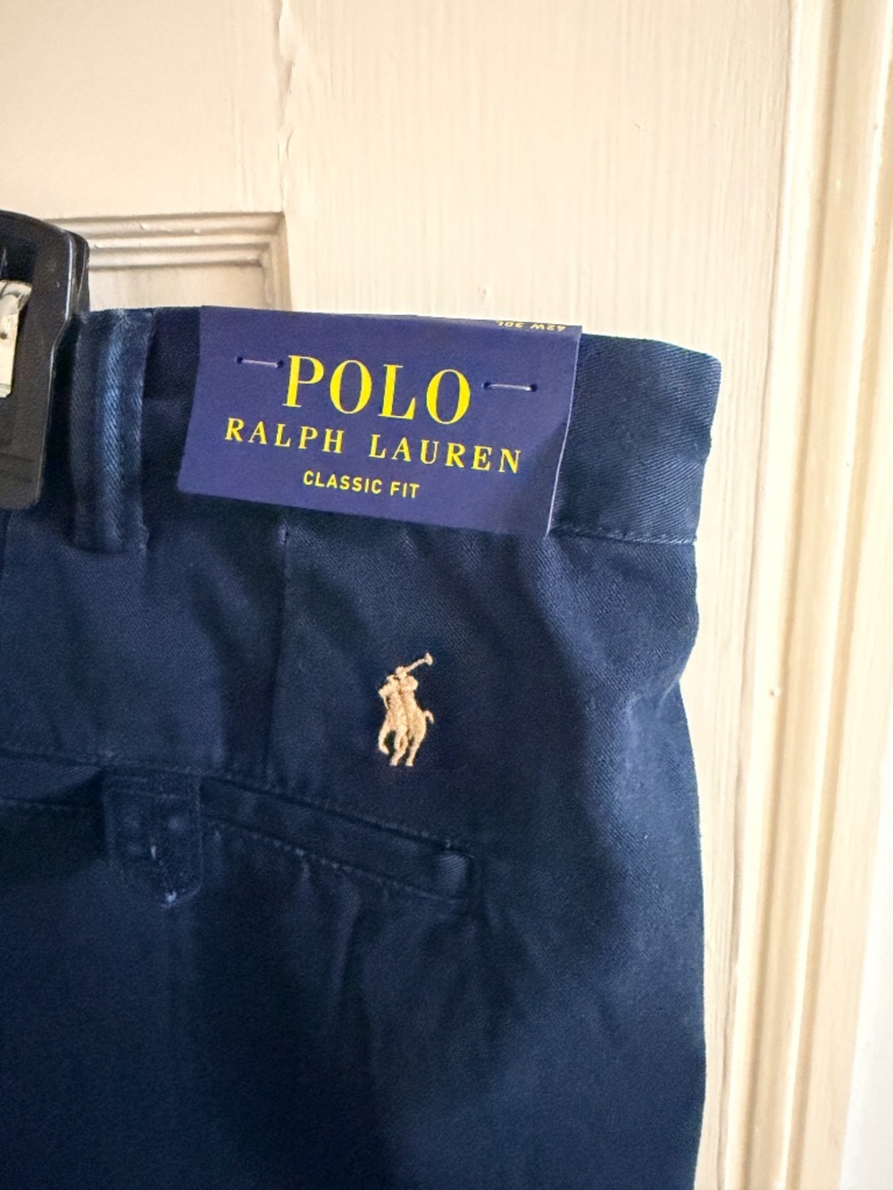NWT Polo Ralph Lauren Classic Fit Chino Pants 42x30 Aviator Navy $115 MSRP - Picture 4 of 4